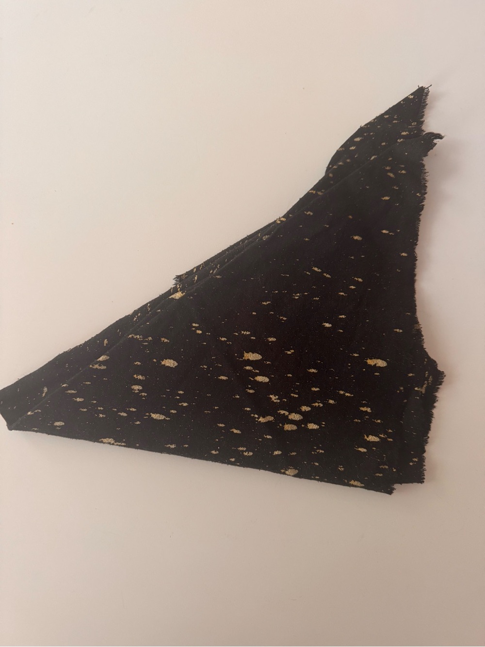 Women’s gold speckled neck scarf